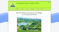Desktop Screenshot of camping-oeschlesee.de