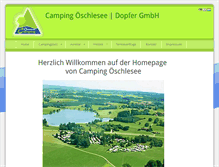 Tablet Screenshot of camping-oeschlesee.de